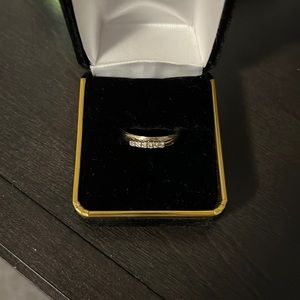10k White Gold Engagement Ring